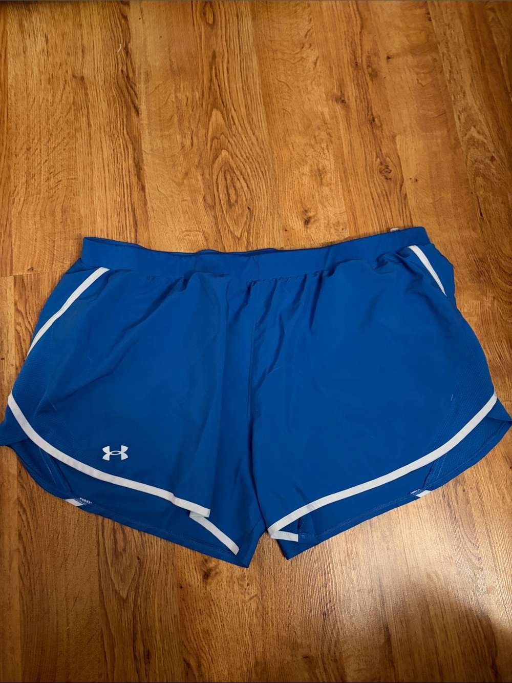 Under Armour Royal Blue Women's Athletic Shorts with White Trim